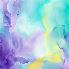 Abstract colorful background. Psychedelic texture. Digital painting