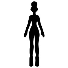 silhouette, people, person, fashion, shadow, female, woman, pose, model