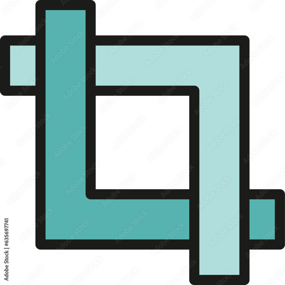 Poster digital scale icon outline vector. edit tool. data interface color flat