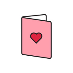 illustration of love card