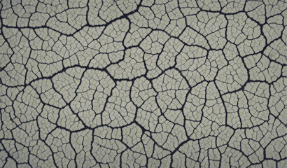 Dry and broken gray soil vector background , texture of grungy dry cracking parched earth