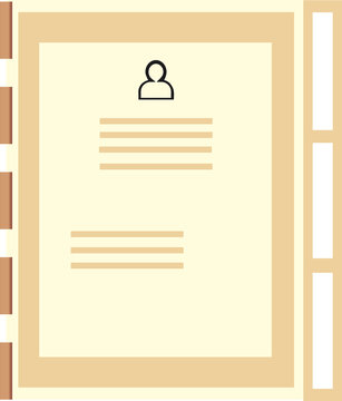 Business Contact list vector