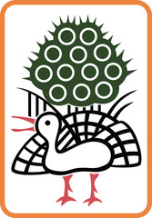 カラー麻雀牌単品アイコン　一索