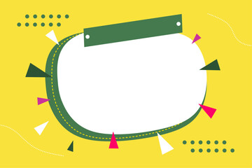 Vector template background for promotional advertisement with tropical behind it