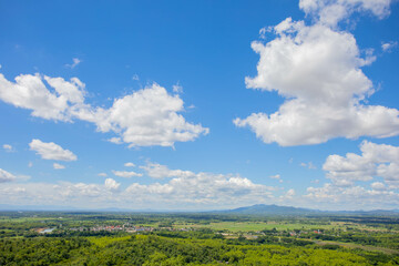 white cloudy sky and scenery