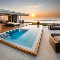 Fototapeta premium pool in hotel