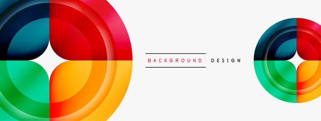 Circle abstract background. Wallpaper, banner, background, landing page, wall art, invitation, print, poster