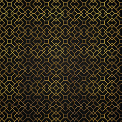 Golden abstract linear luxury style 13 pattern, square modern pattern design.
