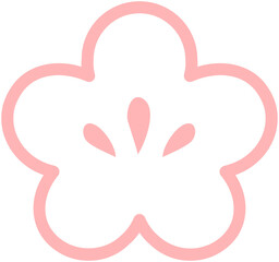 Sakura outline icon