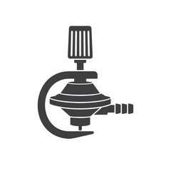 illustration of cooking gas regulator, vector art.