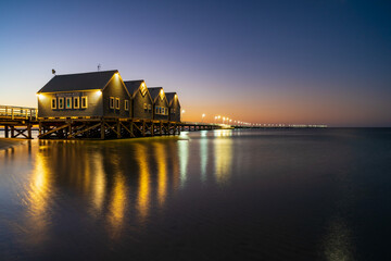 Fototapeta premium Busselton Jetty at twilight. Busselton, Western Australia.
