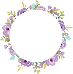 floral frame with purple roses vector bouquet, purple roses, floral wedding frame, greeting card