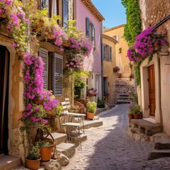 Fototapeta na wymiar The charming Village of Provence France. Generative ai