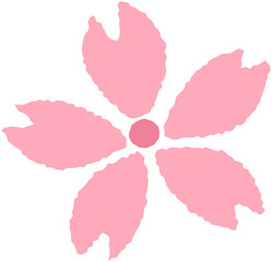 Cherry blossoms doodle icon
