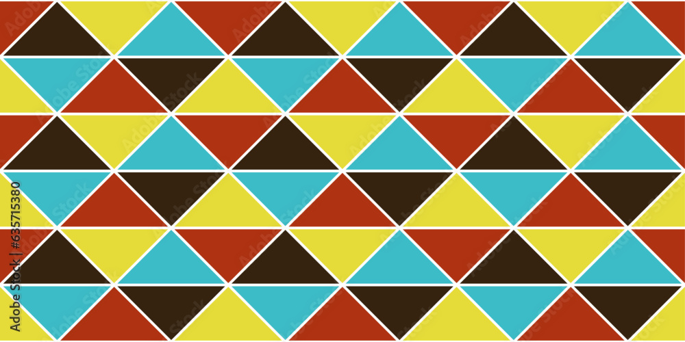 Poster a simple pattern of adjacent triangles. for pillow, cloth, background, packaging, wallpaper. seamles