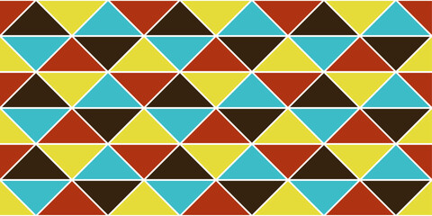 A simple pattern of adjacent triangles. For pillow, cloth, background, packaging, wallpaper. Seamless vector.