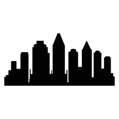 Naklejka premium City Building Silhouette