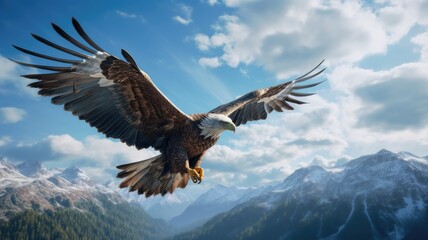 Obraz premium bald eagle in flight