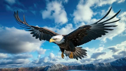 Zelfklevend Fotobehang eagle flight in the sky © MAXXIMA Graphica