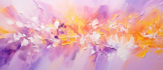 abstract colorful oil painting background of flowers