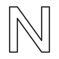 letter n icon design
