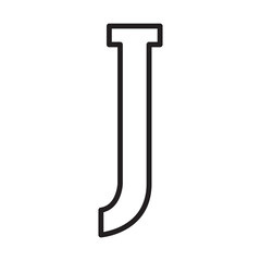 letter j icon design