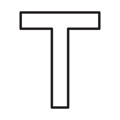 letter t icon design