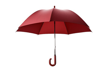 Red Umbrella Isolated on Transparent Background, Generative Ai