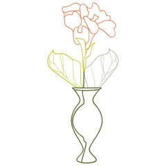 Flower vase illustration