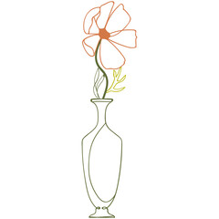 Flower vase illustration