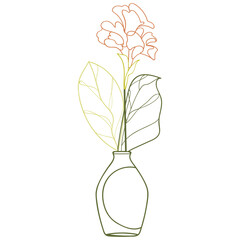 Flower vase illustration