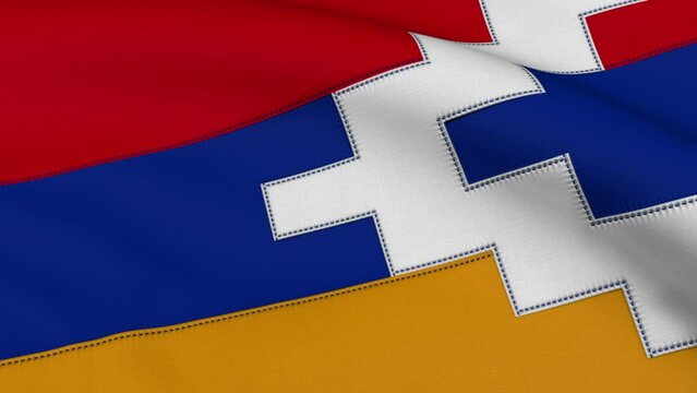 Artsakh Flag Loop Background