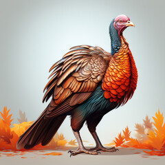 Clipart of Thanksgiving turkey