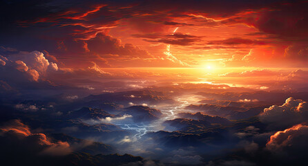 Fantasy alien planet. Mountain. 3D illustration. Moon. created by generative AI technology.