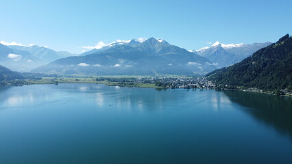 Zell am See, lake, mountains, Austria