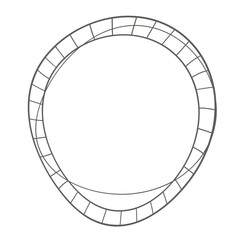 Round frame illustration