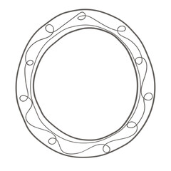 Obraz premium Round frame illustration
