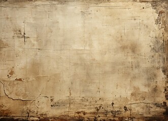 Weathered Document Essence Paper Texture in Vintage Cream, Rustic style. Created With Generative AI Technology