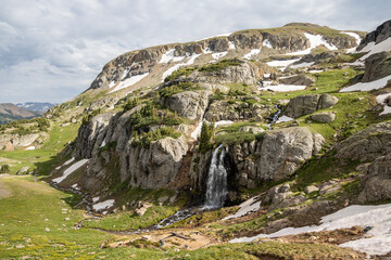Stunning waterfalls and mountains