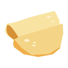 Roti flat illustration