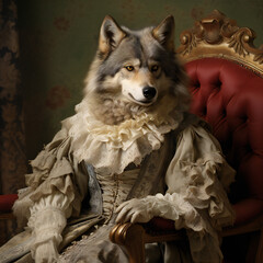 wolf in dress, generative ai