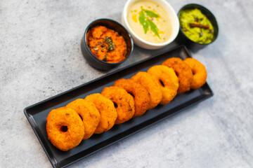 selective focus of South Indian famous food 