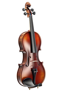Violin isolated on transparent background