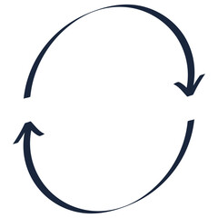 Recycle arrows illustration