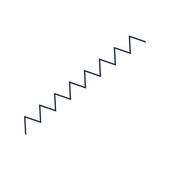 Zigzag line illustration