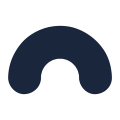 Abstract semi ring illustration