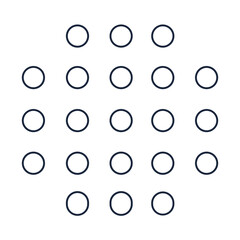 Outline circle pattern illustration