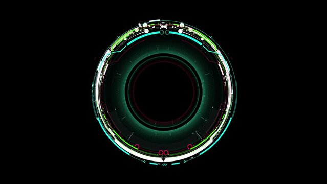 scifi abstract background with animation