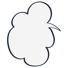 Cloud bubble illustration