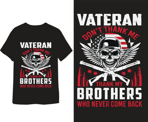 Vateran t shirt design,